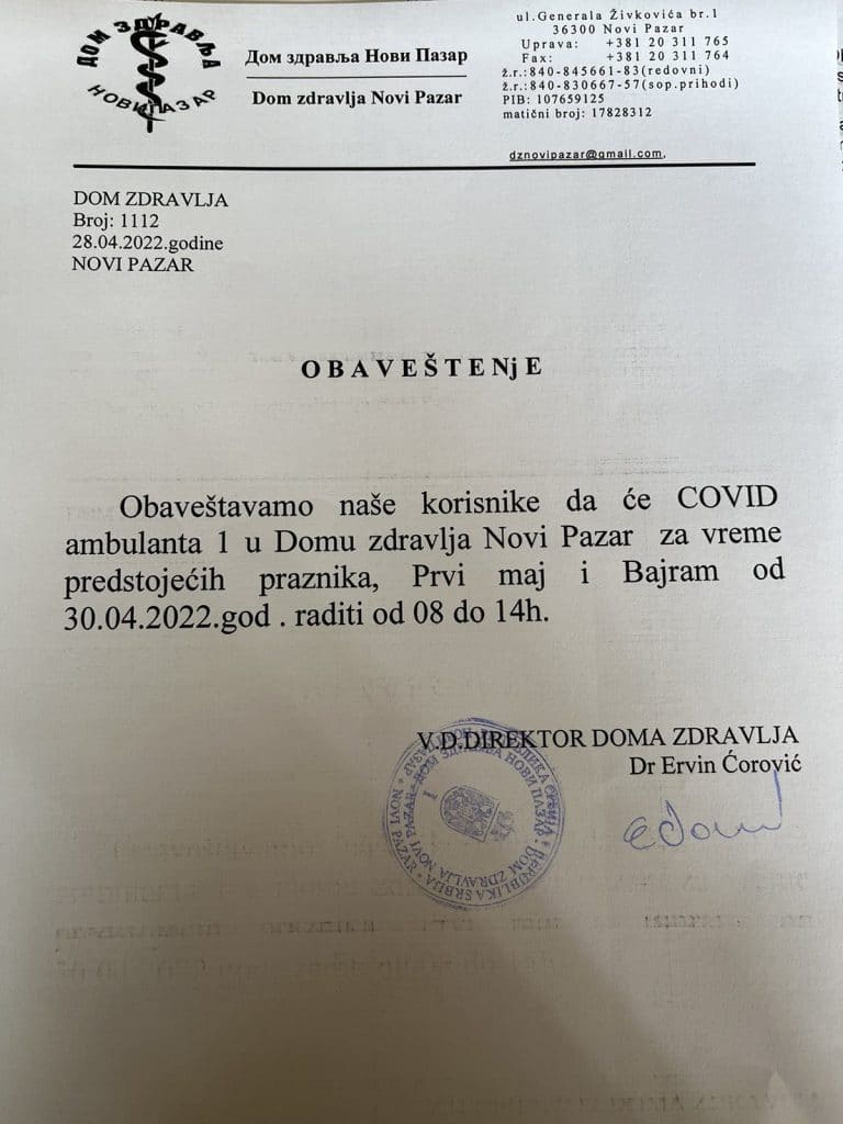 Radno vreme objekata i institucija tokom Bajrama i prvomajskih praznika