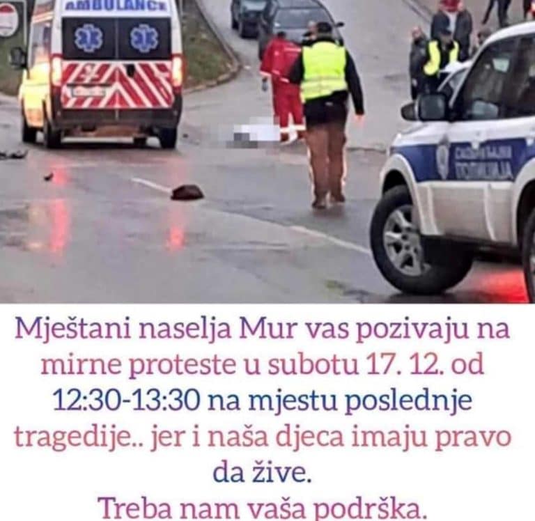 Meštani naselja Mur za sutra najavili protest
