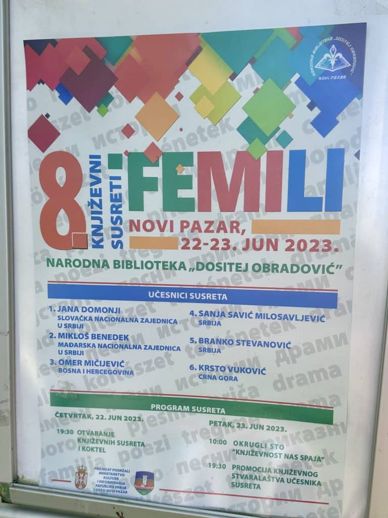 FESTIVAL Susreti pisaca manjinskih naroda sutra u Novom Pazaru