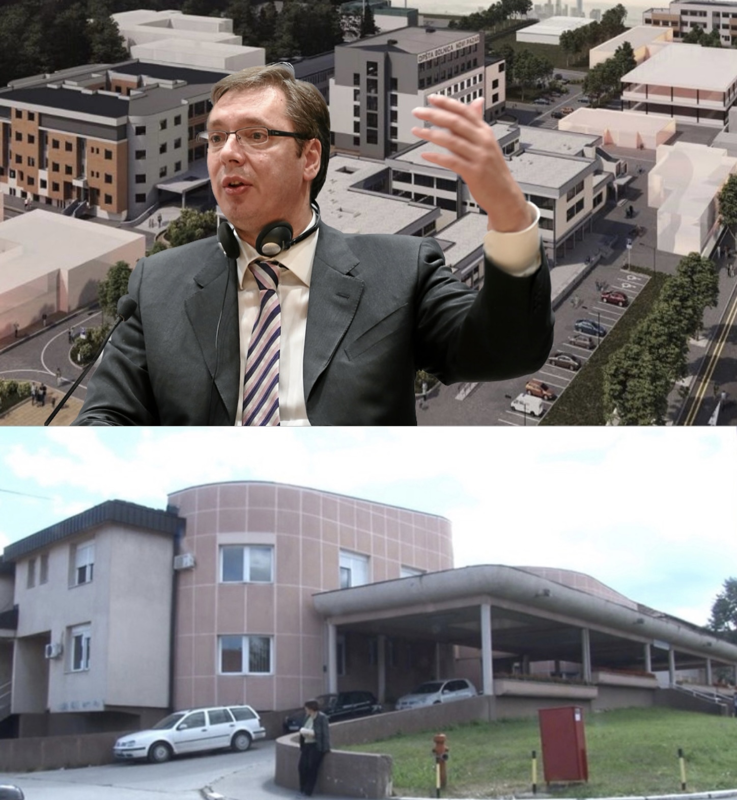 Vučić: Srušićemo interno odeljenje novopazarske bolnice (VIDEO)