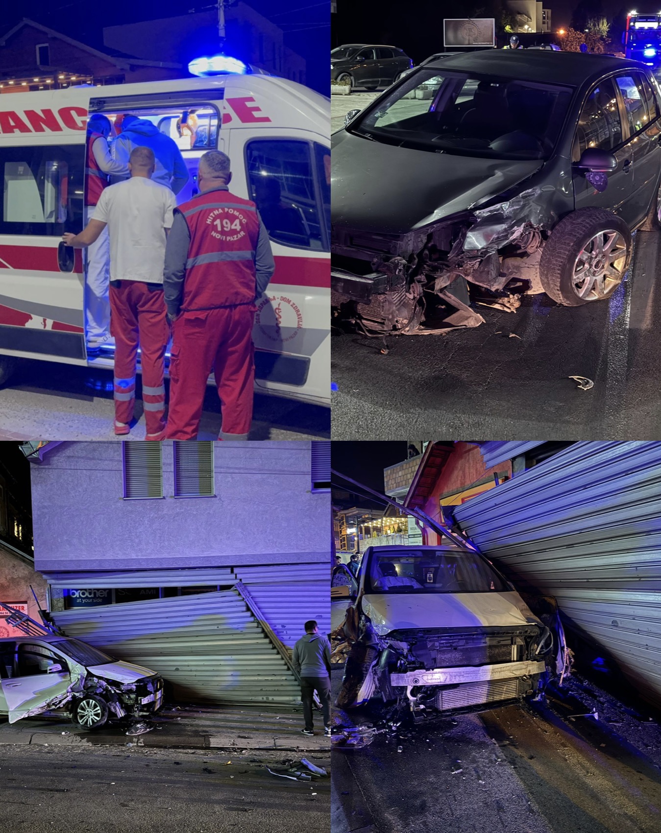 Dva vozila uništena u saobraćajnoj nezgodi (VIDEO)