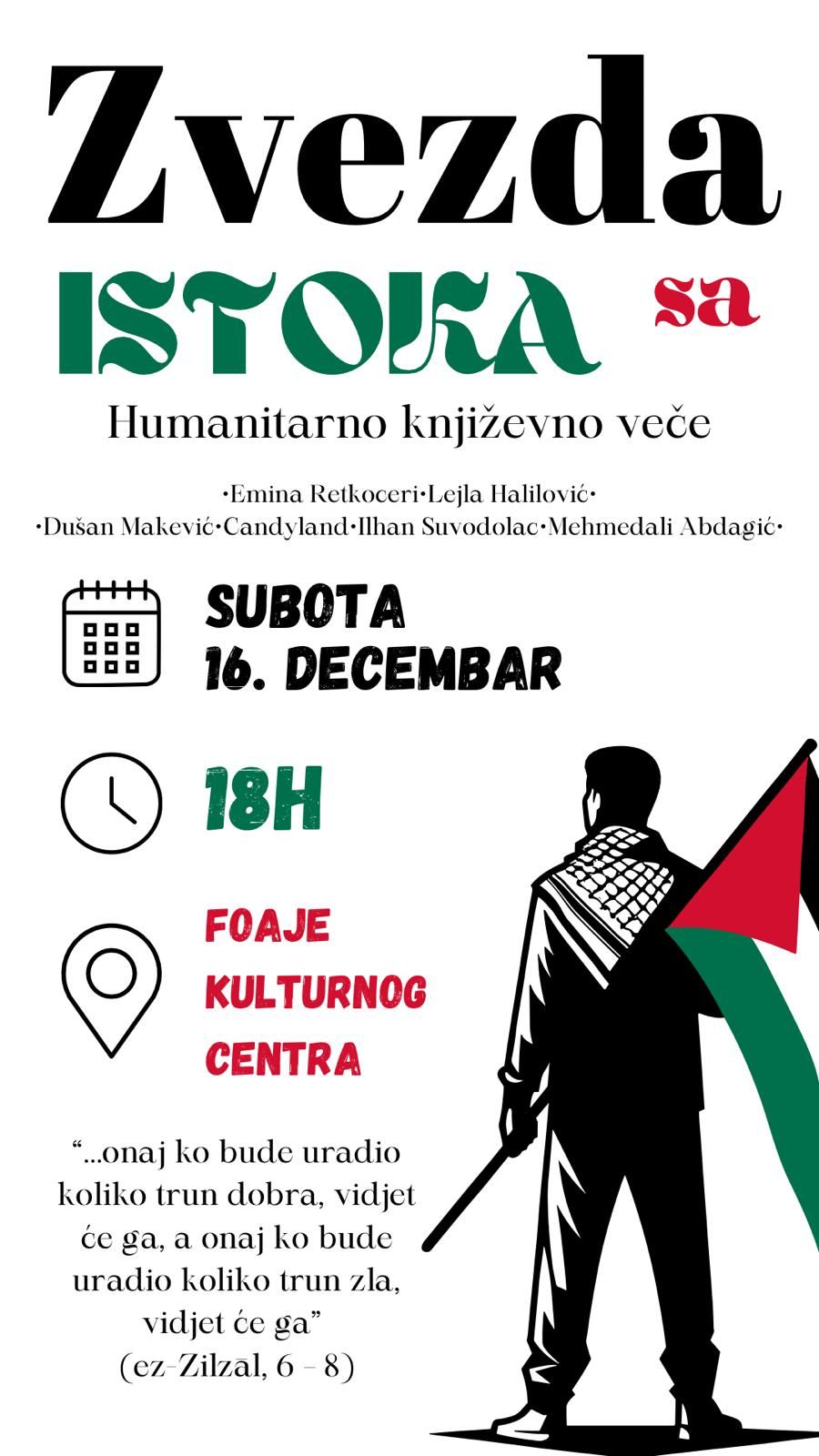 Novopazarci će se večeras ponovo okupiti za Palestinu