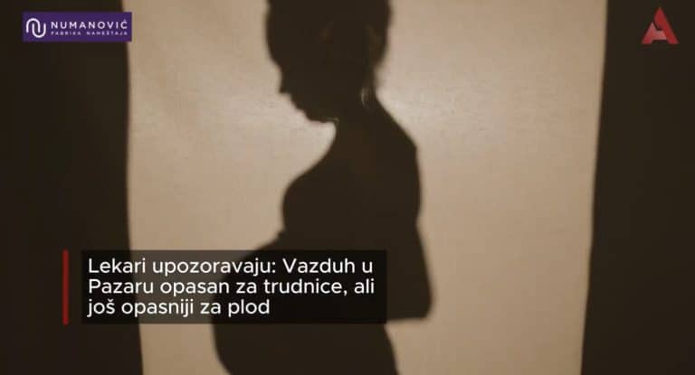 Lekari upozoravaju: Vazduh u Pazaru opasan za trudnice, ali još opasniji za plod (VIDEO)