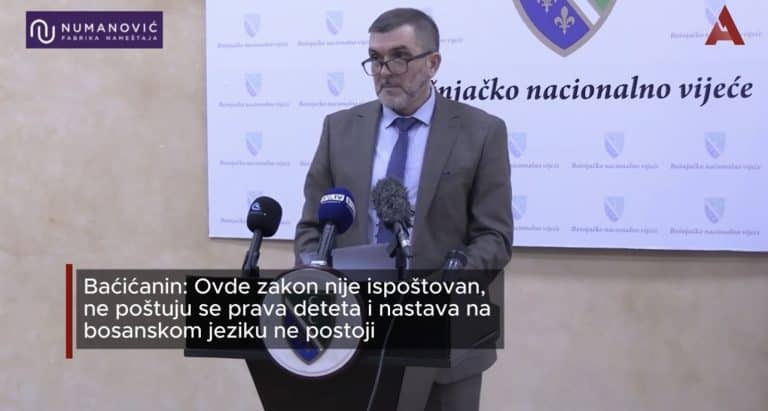 Baćićanin: “Ovde nije ispoštovan zakon, ne poštuju se prava deca i nastava na maternjem bosankom jeziku ne postoji” (VIDEO)
