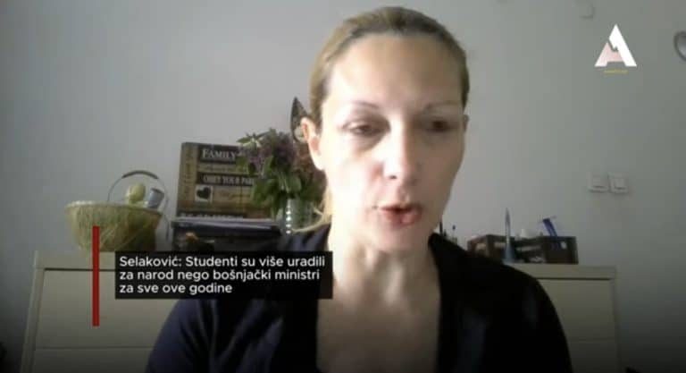 Selaković: Studenti su više uradili za narod nego bošnjački ministri za sve ove godine (VIDEO)