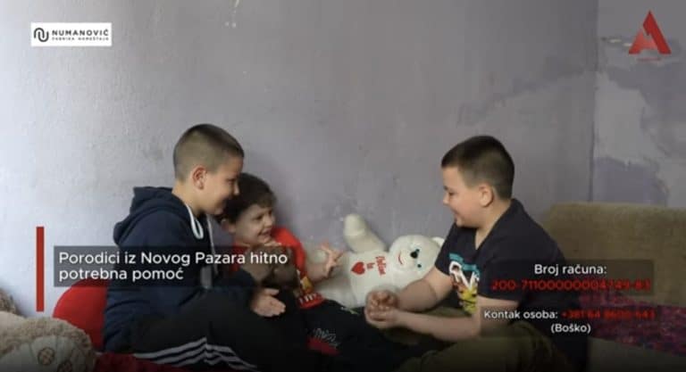 Porodici iz Novog Pazara hitno potrebna pomoć (VIDEO)