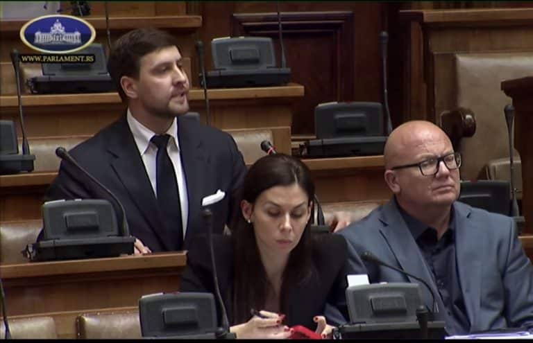 Đerlek u Skupštini: SPP protiv izvoza oružja Izraelu  (VIDEO)