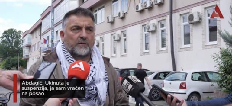 Abdagić: Ukinuta je suspenzija, ja sam vraćen na posao (VIDEO)