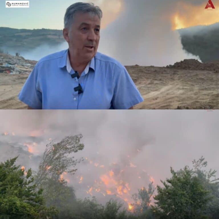 Dim se nazire sa svih strana, požar u Novom Pazaru se ne smiruje (VIDEO)