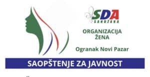 Organizacija žena SDA Sandžaka Novi Pazar: Vladajući režim vređa Bošnjakinje i normalizuje mizoginiju