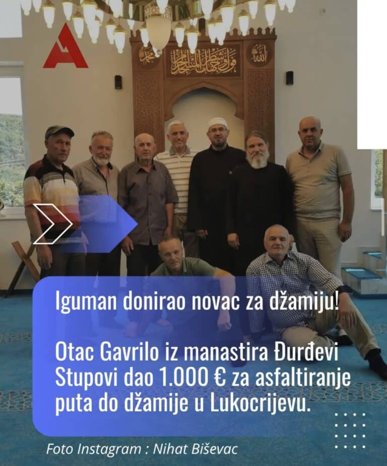 Iguman donirao novac za džamiju!