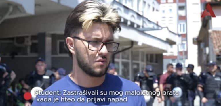Student: Zastrašivali su mog maloletnog brata kada je hteo da prijavi napad (VIDEO)