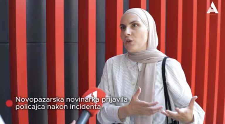 Novopazarska novinarka prijavila policajca nakon incidenta (VIDEO)