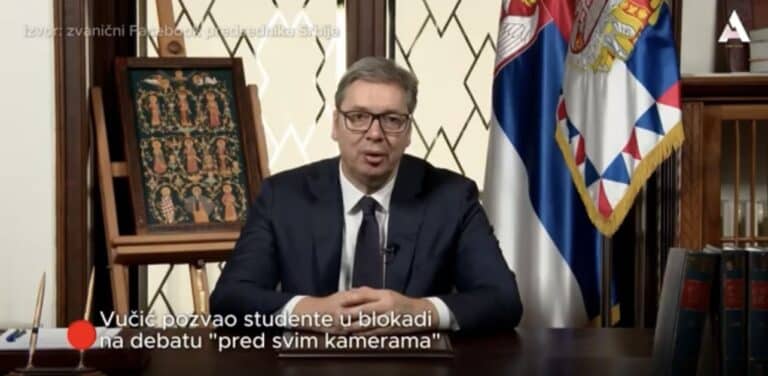 Vučić pozvao studente u blokadi na debatu „pred svim kamerama“ (VIDEO)