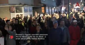 Protest podrške studentima: Sjenica ne ćuti (VIDEO)