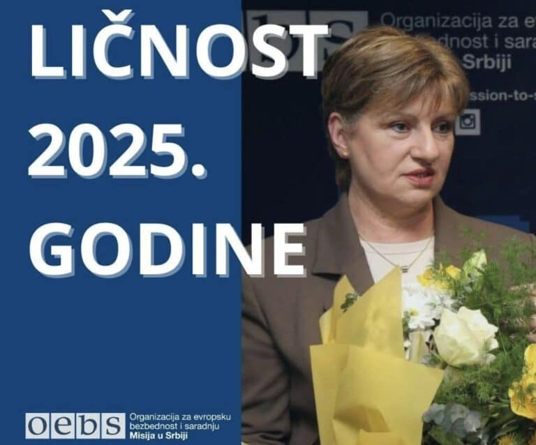 Amela Bajrović dobitnica nagrade “Ličnost godine 2025“ Misije OEBS-a u Srbiji