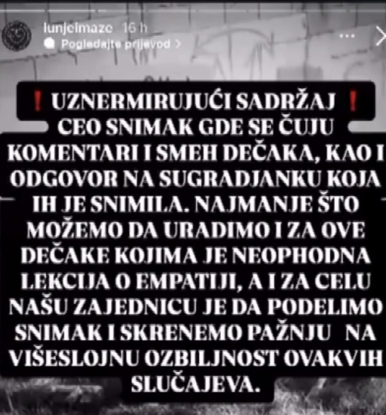 Nasilje nad životinjom uznemirilo građane Novog Pazara (VIDEO)