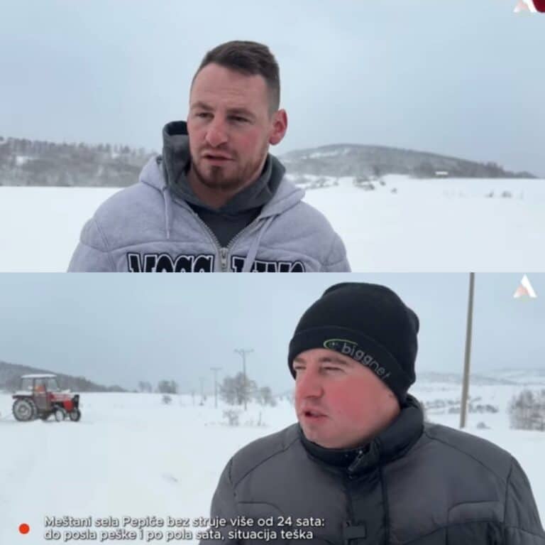 Meštani sela Pepiće: situacije je teška, vise od 24 h nemamo struju do posla nam pešice treba i do pola sata  (VIDEO)