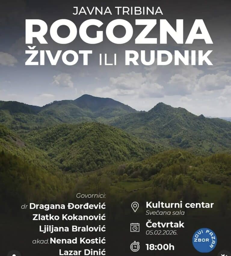 Rogozna – život ili rudnik“: Javna tribina o mogućim posledicama rudarenja po zdravlje i zajednicu