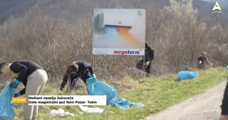 Meštani naselja Jukovača očistili magistralni put Novi Pazar–Tutin: „Čistoća je pola vere“ (VIDEO)