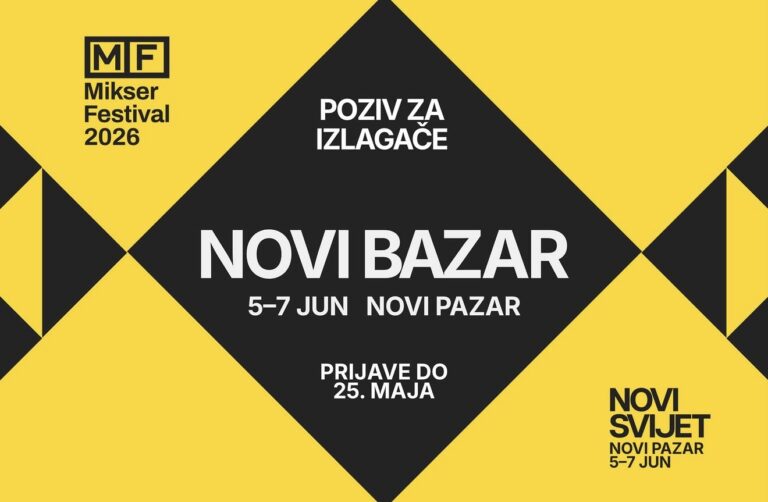 Mikser festival otvorio poziv za izlagače „Novog  Bazara” u Novom Pazaru