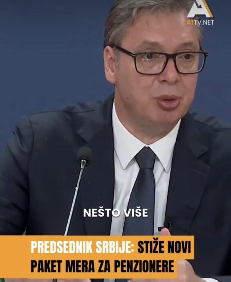 Predsednik Srbije: Stiže novi paket mera za penzionere (VIDEO)