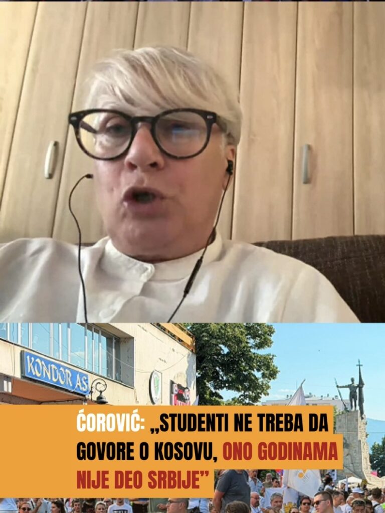 Ćorović: „Studenti ne treba da govore o Kosovu, ono godinama nije deo Srbije” (VIDEO)