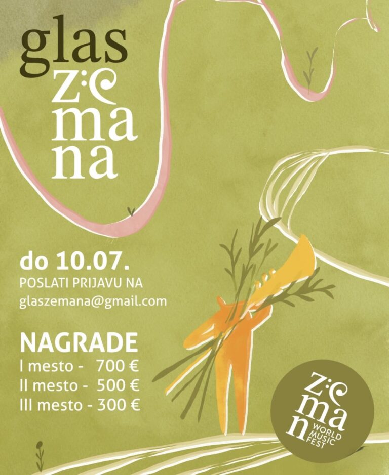 Otvorene prijave za „Glas Zemana 2026“