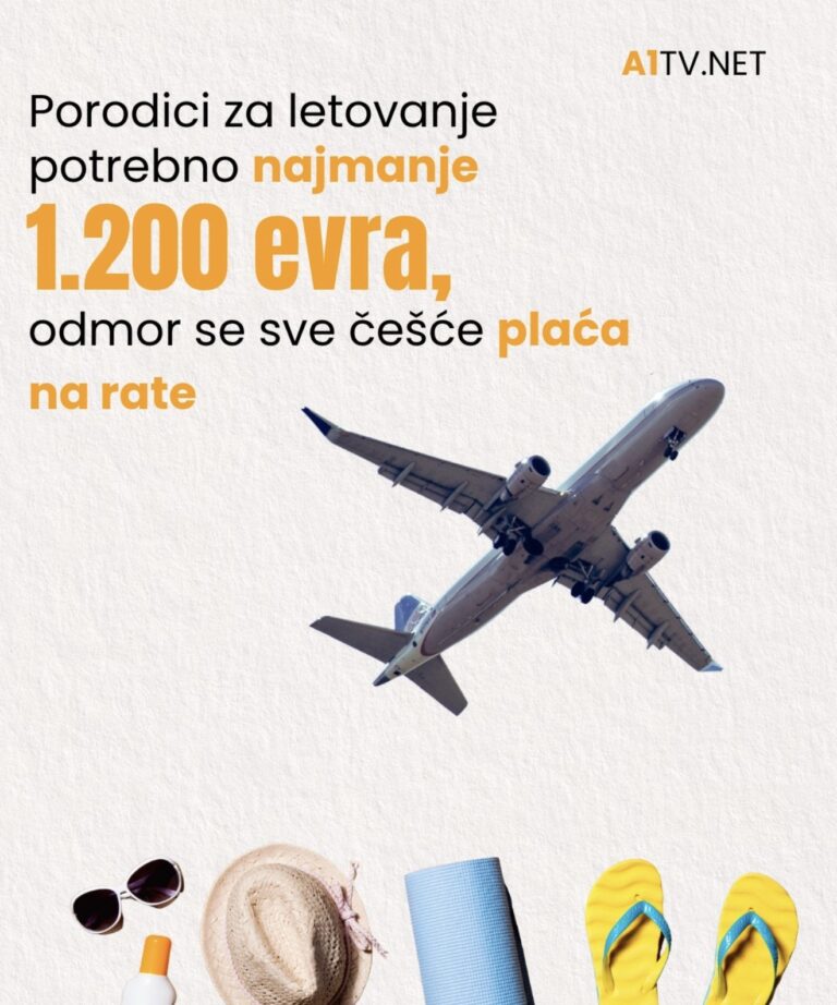 Porodici za letovanje potrebno najmanje 1.200 evra, odmor se sve češće plaća na rate