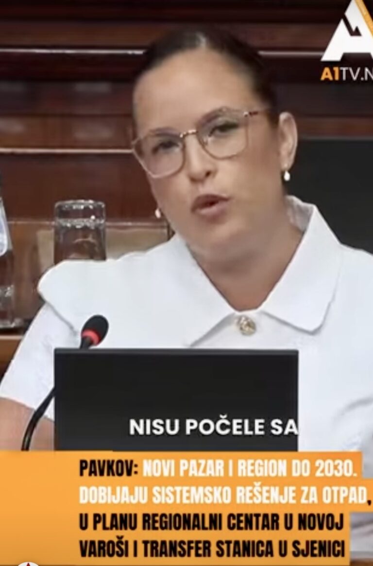 Pavkov: Novi Pazar i region do 2030. dobijaju sistemsko rešenje za otpad, u planu regionalni centar u Novoj Varoši i transfer stanica u Sjenici (VIDEO)
