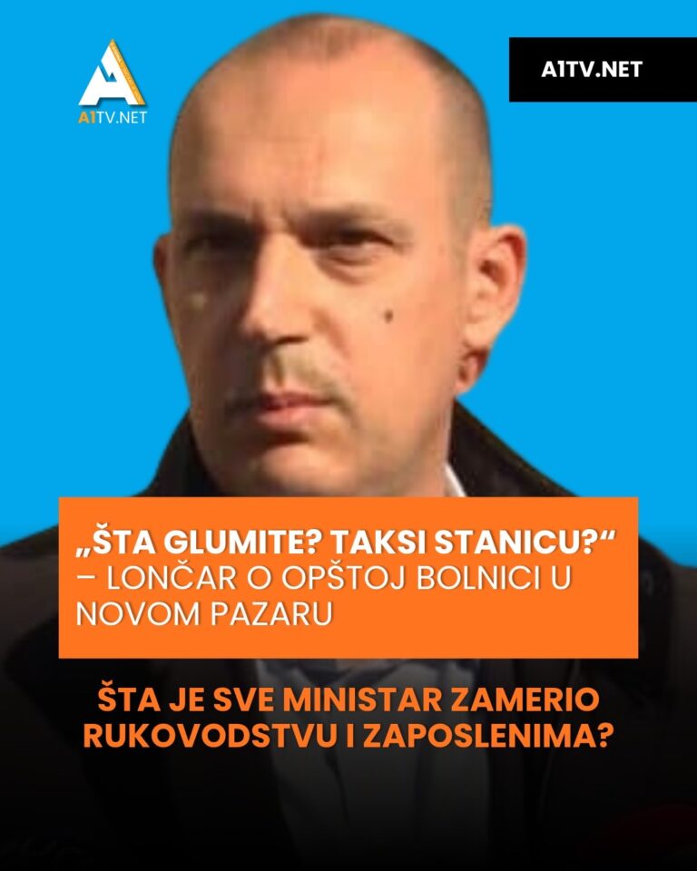 Lončar o Opštoj bolnici u Novom Pazaru: „Šta glumite? Taksi stanicu?“