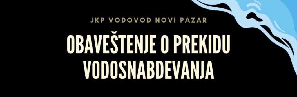 JKP Vodovod: Zbog velikog kvara bez vode veći deo Novog Pazara, normalizacija se očekuje do podneva