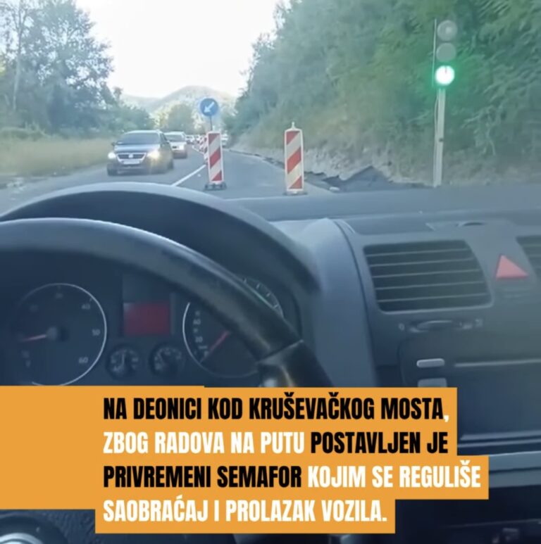 Prijavi problem: Kod Kruševačkog mosta ne poštuju semafor i prelaze preko pune linije, građani strahuju od nezgode (VIDEO)
