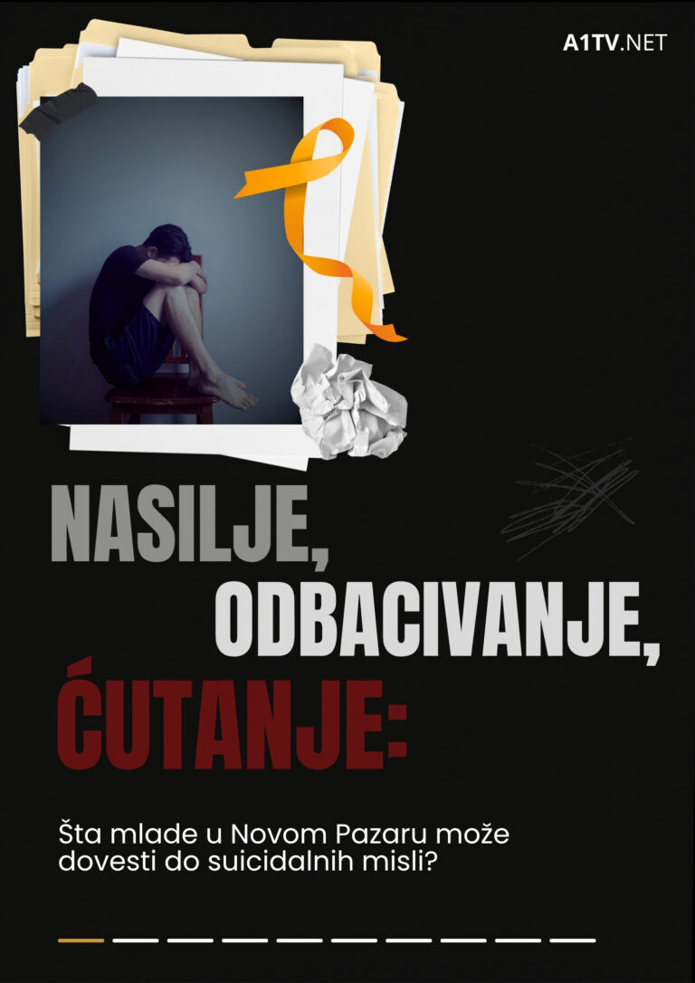 Nasilje, odbacivanje, ćutanje: Šta mlade u Novom Pazaru dovodi do suicidalnih misli?