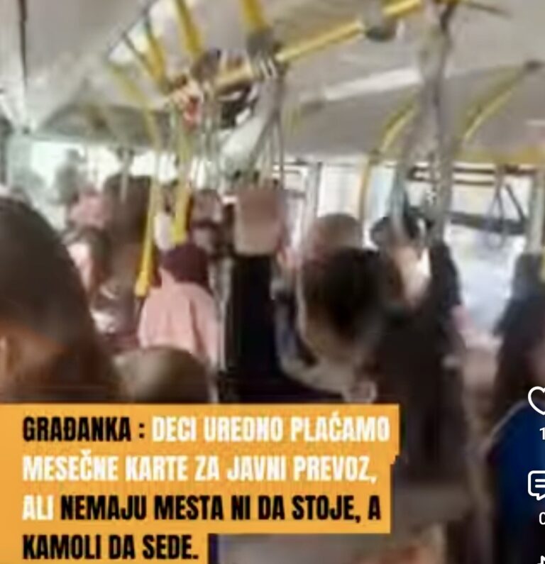 Prijavi problem: „Deci plaćamo mesečne karte, a nemaju mesta ni da stoje u autobusu“