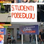 Pešačka zona u znaku SNS-a i Studentske liste (VIDEO)