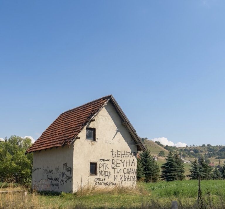 U Štavalju osvanuli grafiti koji veličaju Ratka Mladića i poruke „Nož, žica“ (VIDEO)
