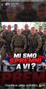 AI fotografija funkcionera SNS-a sa oružjem uznemirila građane Novog Pazara