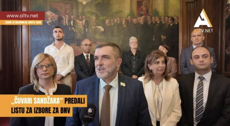 Čuvari Sandžaka predali listu za izbore za BNV (VIDEO)